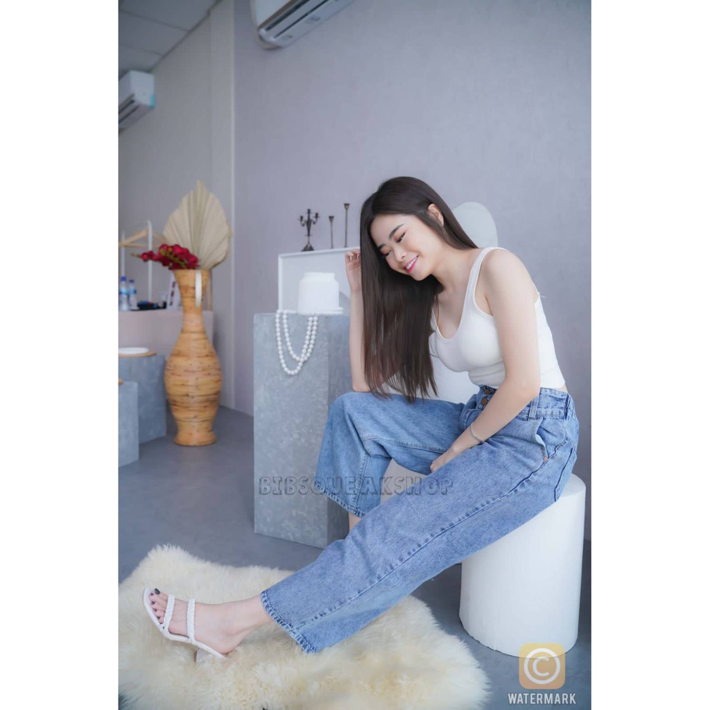 CELANA JEANS WANITA BOSSY KULOT SNOWBLUE SZ 27-38