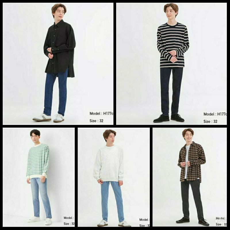 GU BY UNIQLO SKINNY JEANS FOR MEN / Jeans UNIQLO Pria