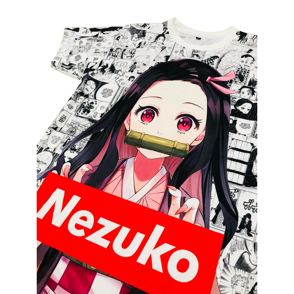 Tshirt Nezuko Kamado Fullprint Anime Demon Slayer