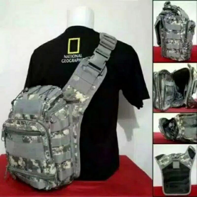 Tas Selempang Tactical Besar Loreng Accupat