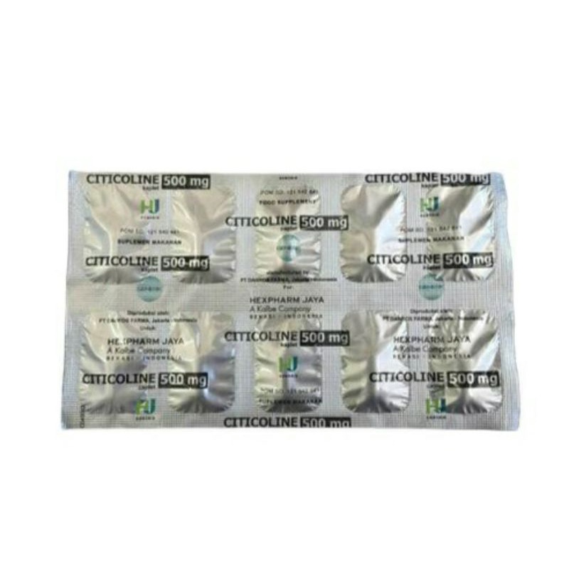 Citicoline Hexpharm Strip 500mg 10 kaplet