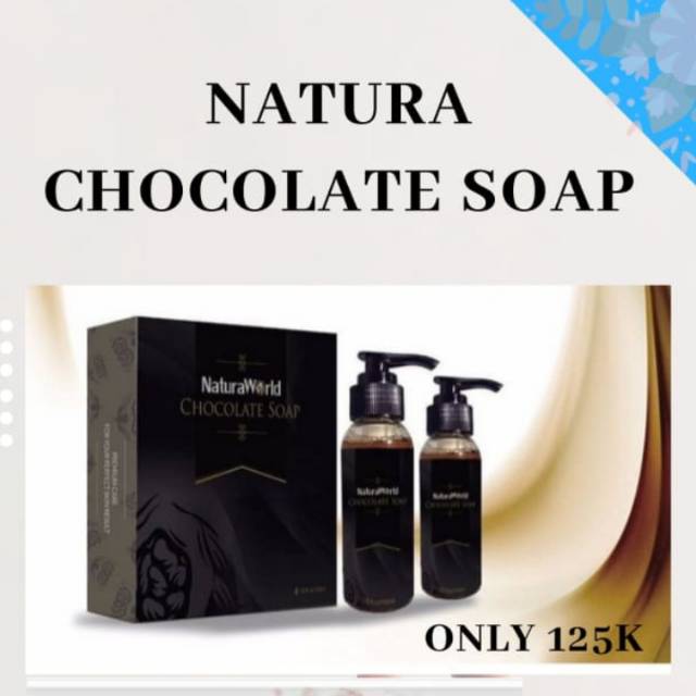

Chocolate soap natura world