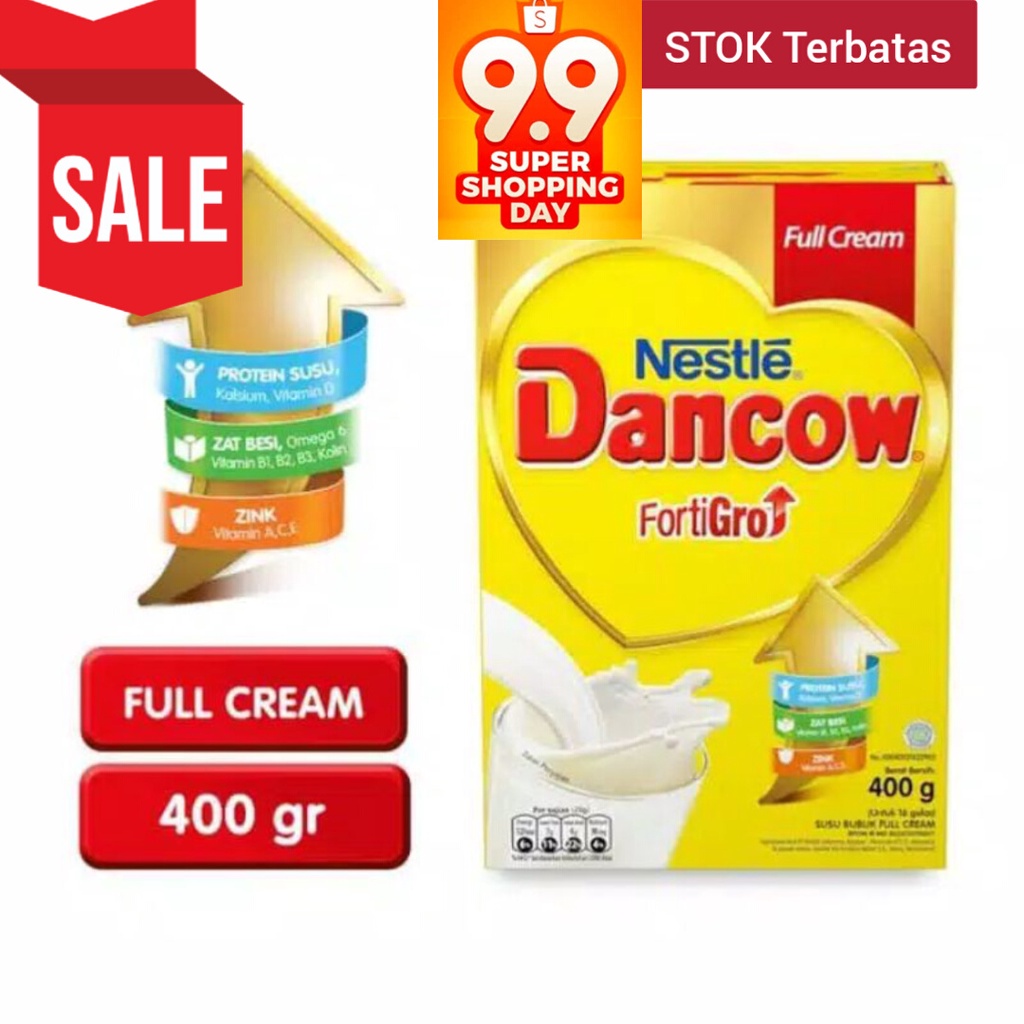 DANCOW Fortigro Susu Bubuk Susu Anak Full Cream 400gr