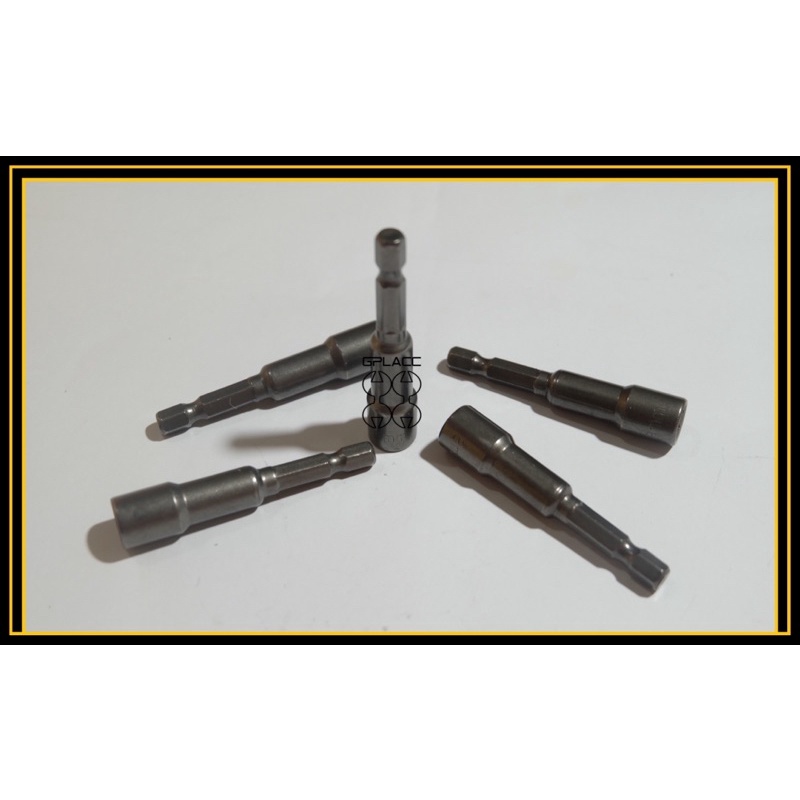 Mata Bor Sok (per pcs) / Kunci sok Kunci Roofing Magnetic Hex Nut 8 Mm