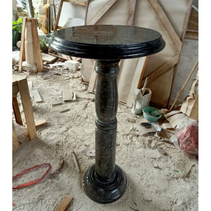 Meja Batu Marmer Hitam