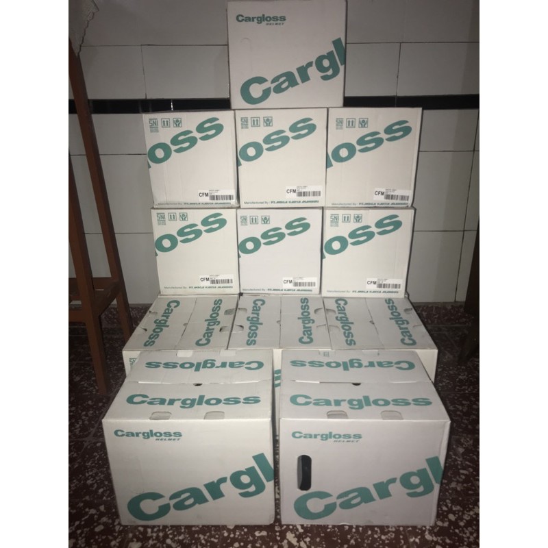 helm cargloss ORI + kaca injak