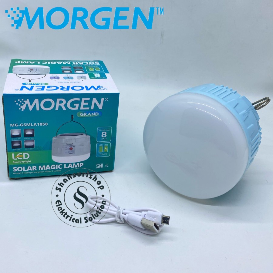 MORGEN NEW SOLAR MAGIC LAMP RECHAGEABLE EMERGENCY 50 W MG GSMLA1050