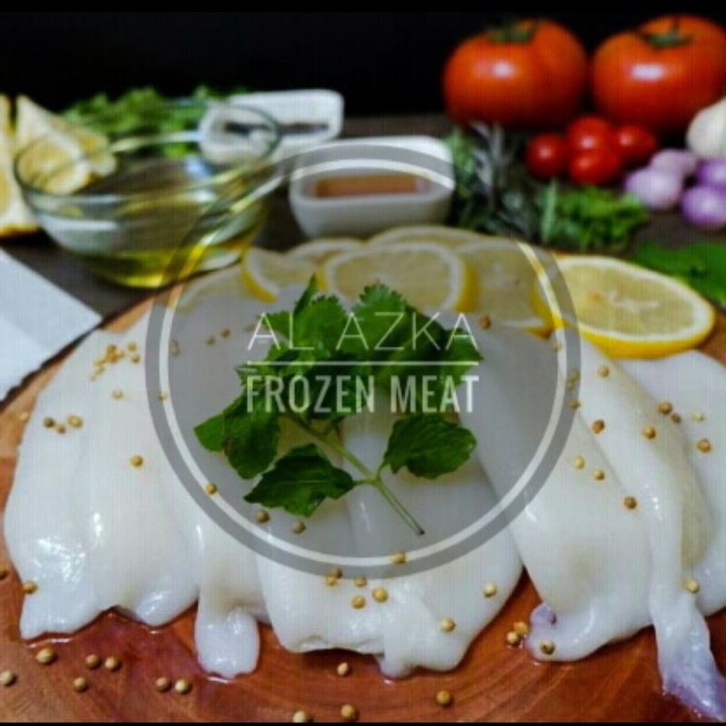 

Cumi Tube / Cumi Kupas Bersih / Calamari / Cumi Tube Premium 1 Kg.
