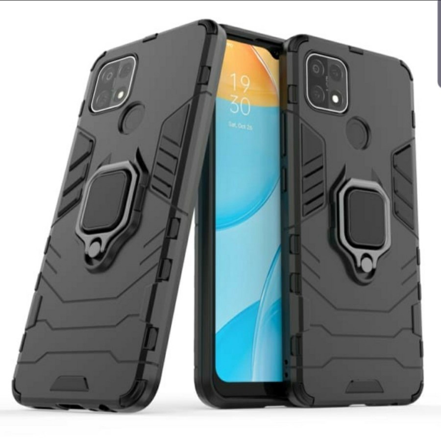 OPPO A15 A15S CASE HARD ARMOR PHANTER, CASING RING PHANTER 360 HARDCASE BUMPER COVER