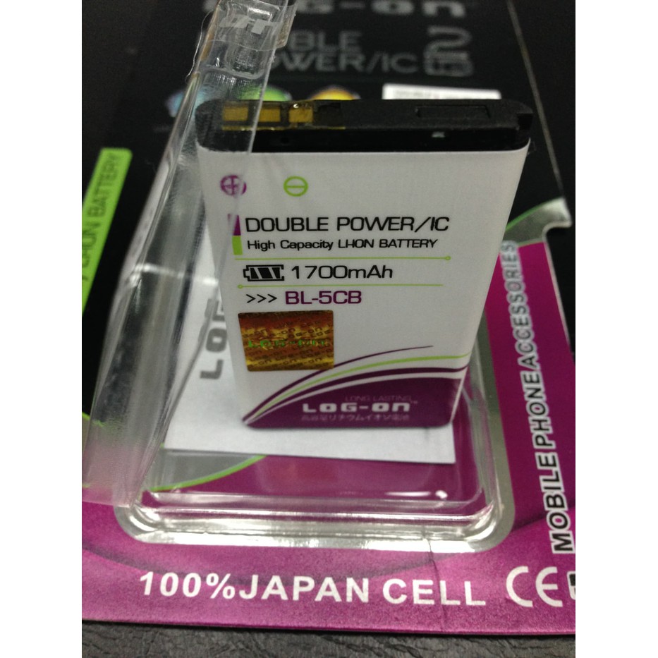 TERLARIS           Baterai Nokia BL5cb Nokia 1280 1800 Double Power Log On 1700Mah            stok