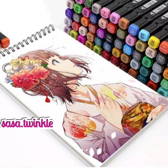 

(KD-655)-Touchfive Twin Marker Colors Copic Marker Alkohol Base Sketsa Drawing Pen Brush Marker Finecolour .-Laris