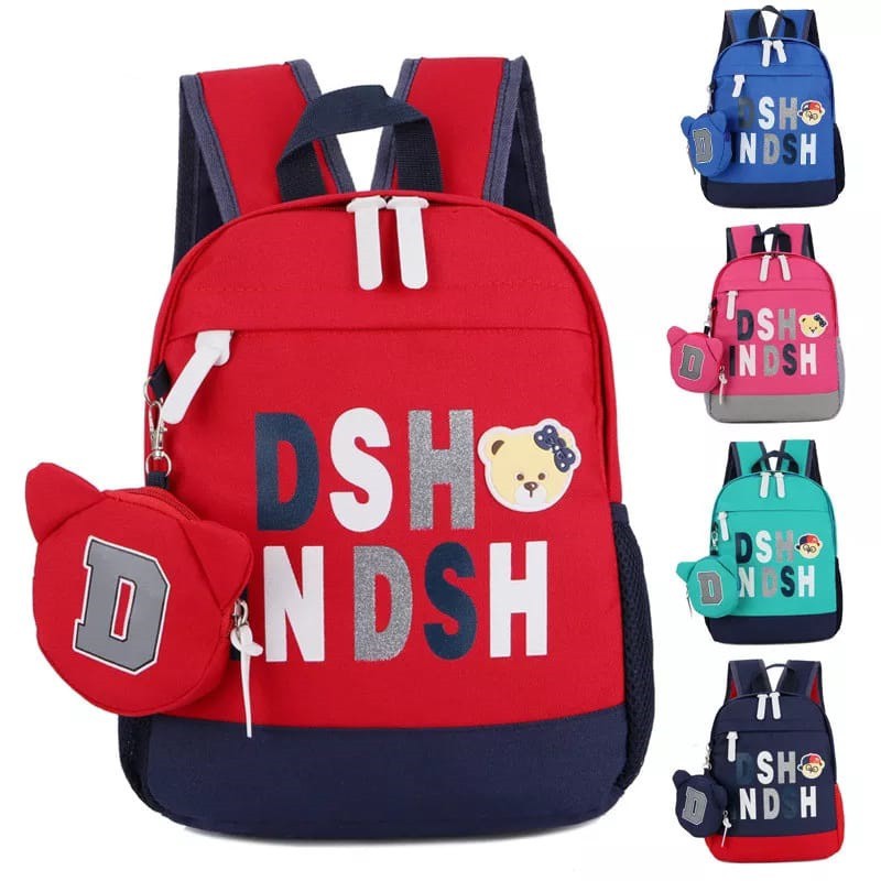 TAS RANSEL ANAK PEREMPUAN MOTIF  DSHO DINDSH  / TAS RANSEL ANAK / TAS RANSEL MURAH