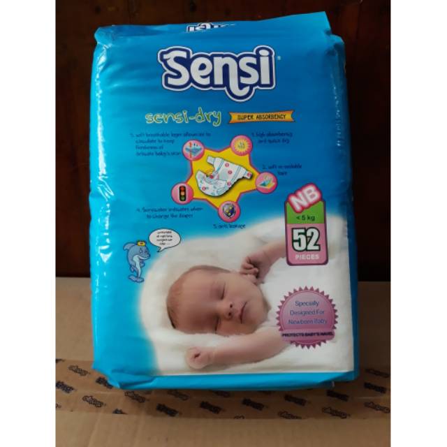 SENSI Dry Perekat New Born 52 - SUSU MURAH