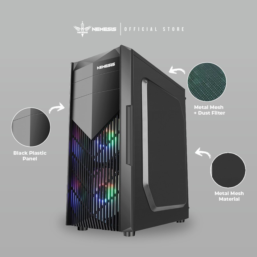 NYK Nemesis PC Case Gaming T10 T20 T30 T50 Mistic PC Casing