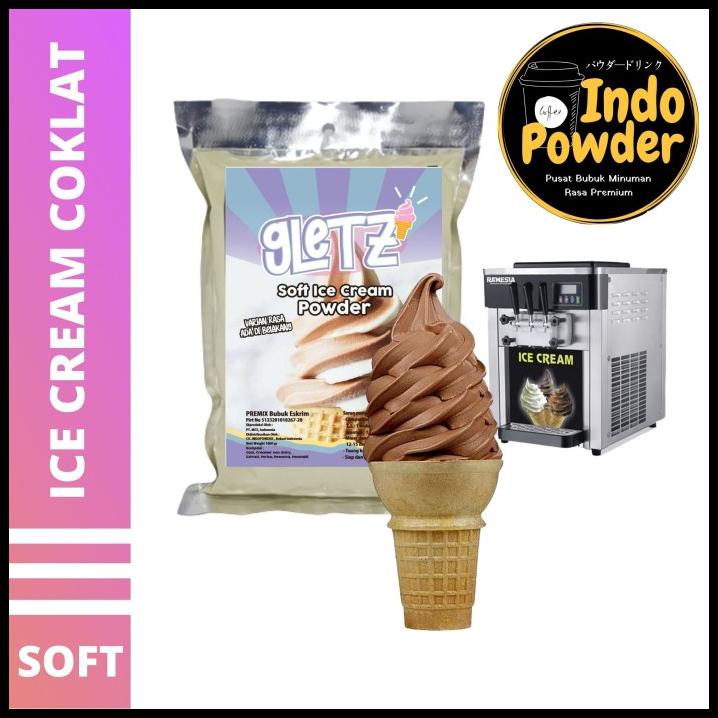

Soft Ice Cream Coklat 1Kg - Bubuk Es Krim Coklat - Bubuk Es Krim
