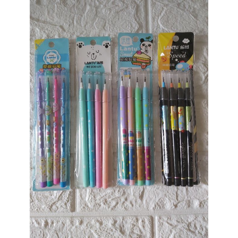 

pensil cabut bensia lantu 1 set isi 4