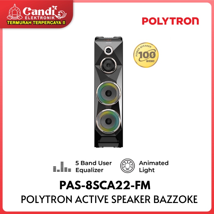 POLYTRON Active Speaker PAS-8SCA22-FM - Speaker Aktif