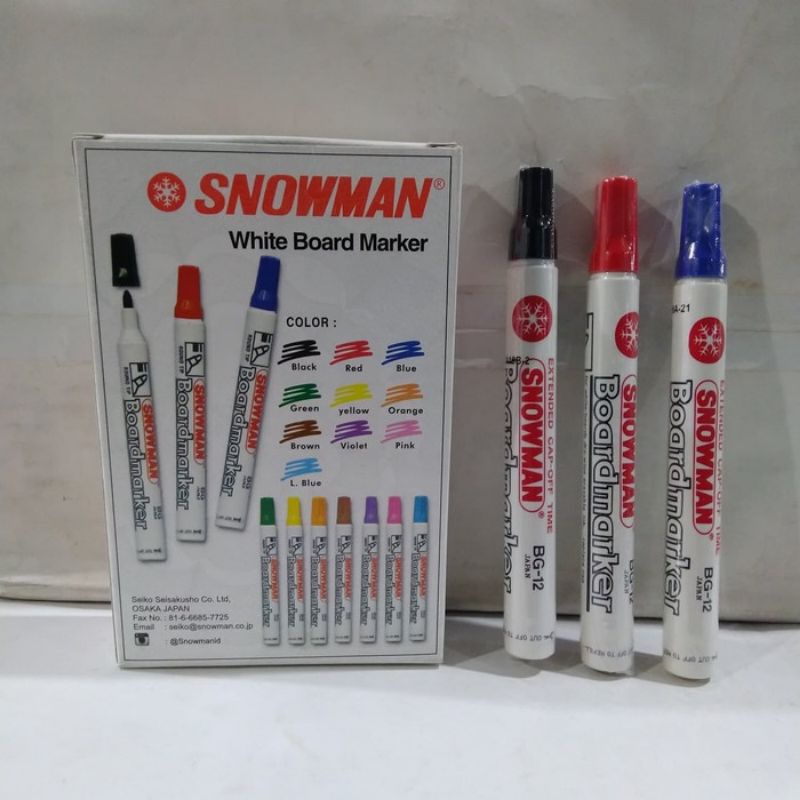 Diskon 1 Pcs spidol whiteboard maker snowman