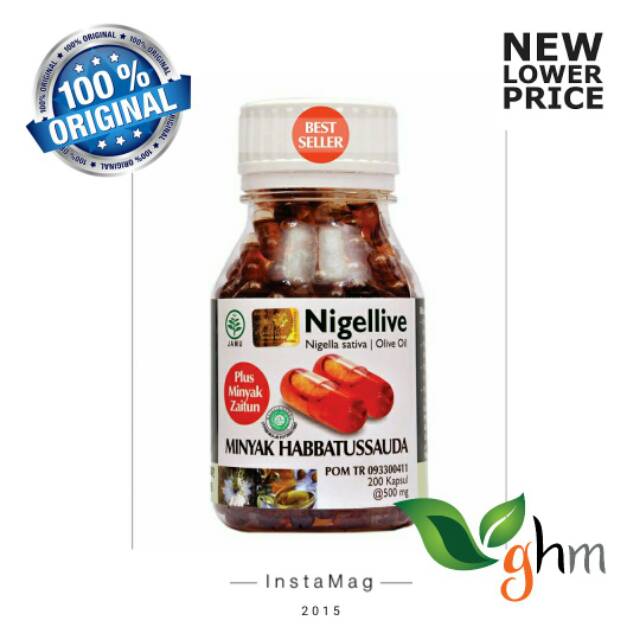NIGELLIVE 200 KAPSUL |  HABBATUSSAUDA OIL PLUS ZAITUN