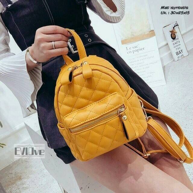 Fashion Tas ransel cantik jait jait Full nanas L'PARD / tas simple / ransel enlove / tas batam