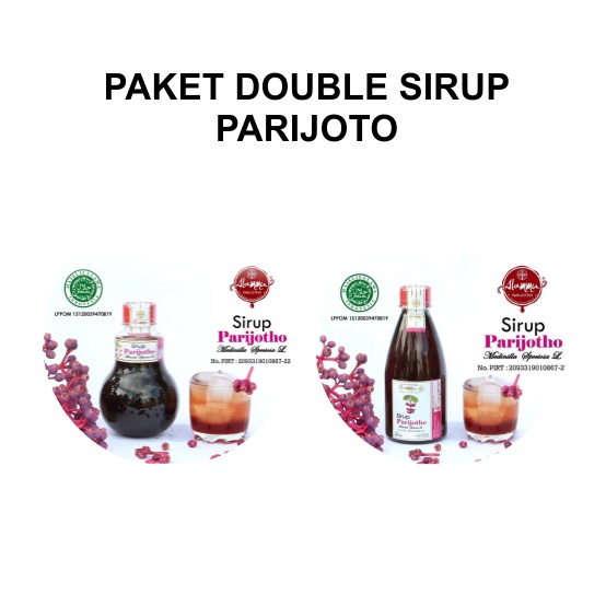 

PAKET SIRUP PARIJOTO MURIA MEREK ALAMMU 250 ML + 350 ML