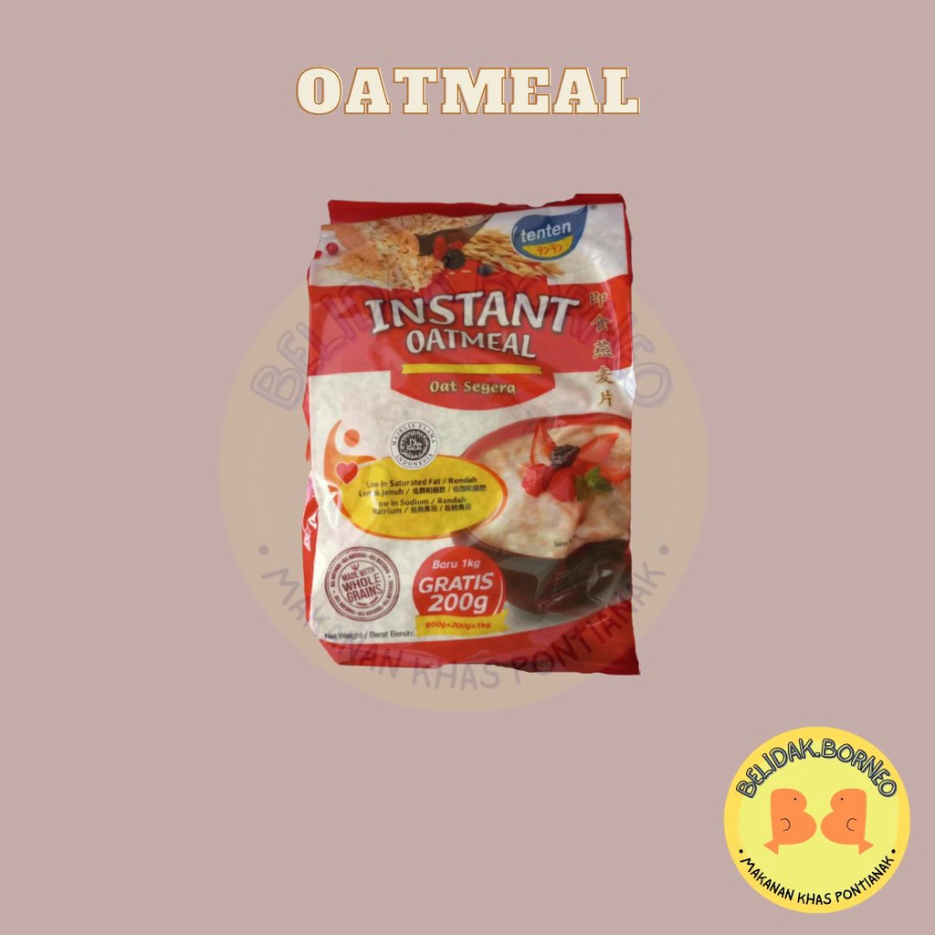 Jual Tenten Instant Oatmeal/ Quick Instant Oat 1 kg Shopee Indonesia