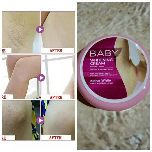 Babby Whitening Krim - Cream Pemutih Badan, Ketiak, Leher,Pantat dan Selangkangan Sangat Ampuh-1