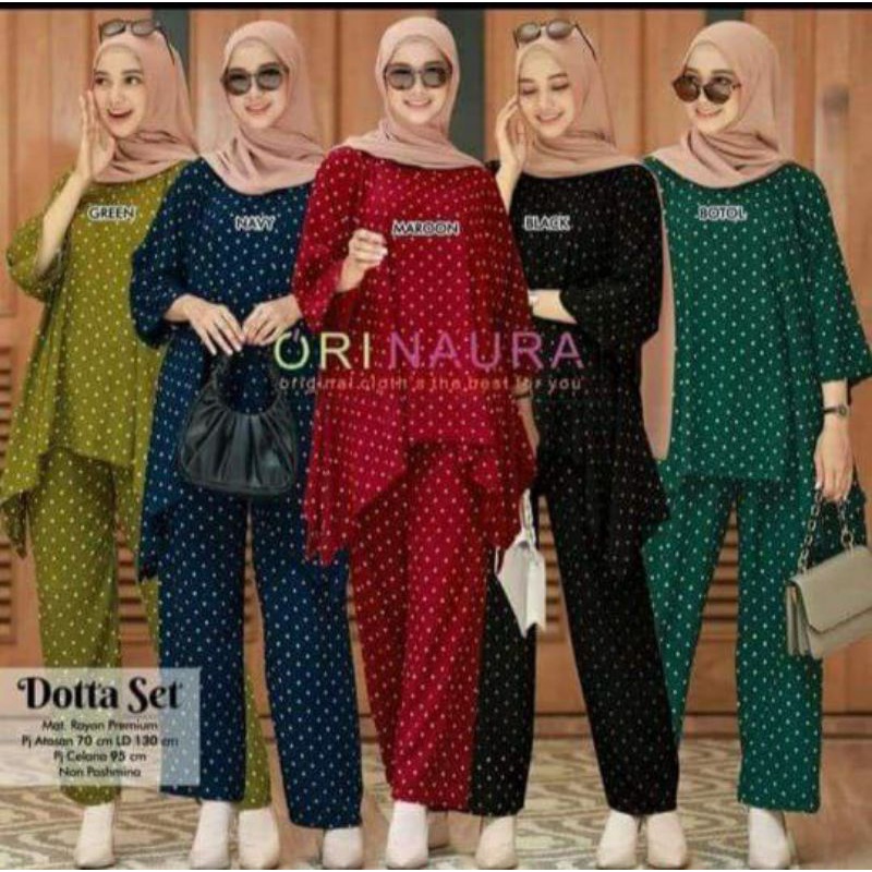 ONE SET OOTD Tye Die Waka Set Jumbo random Series | OUTFIT WANITA | PAJAMAS SET ARMY | COD | RAYON S