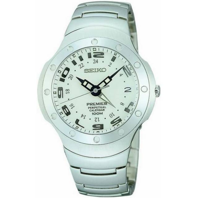Jam Tangan Pria SEIKO SLT065 Primer Perpetual Calendar Kinetic Watch Original SLT065P1