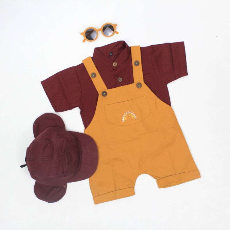 OVERALL - Promo 10.10 Overall Anak Jumper Bayi Baby Kids Cewek Cowo Perempuan Laki Katun Lucu Murah 1 2 3 4