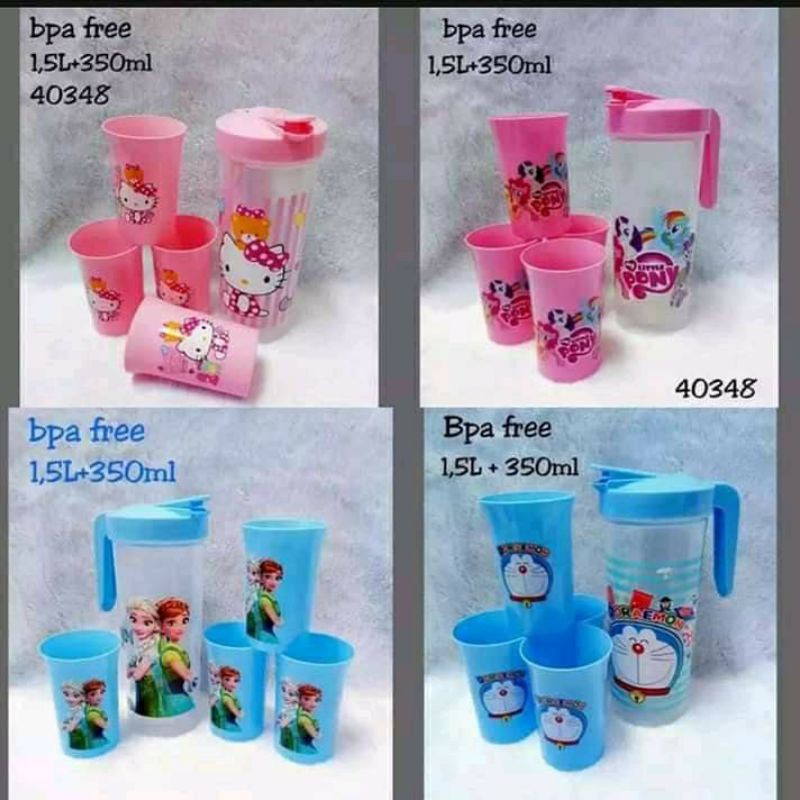 set teko beranak/set teko gelas