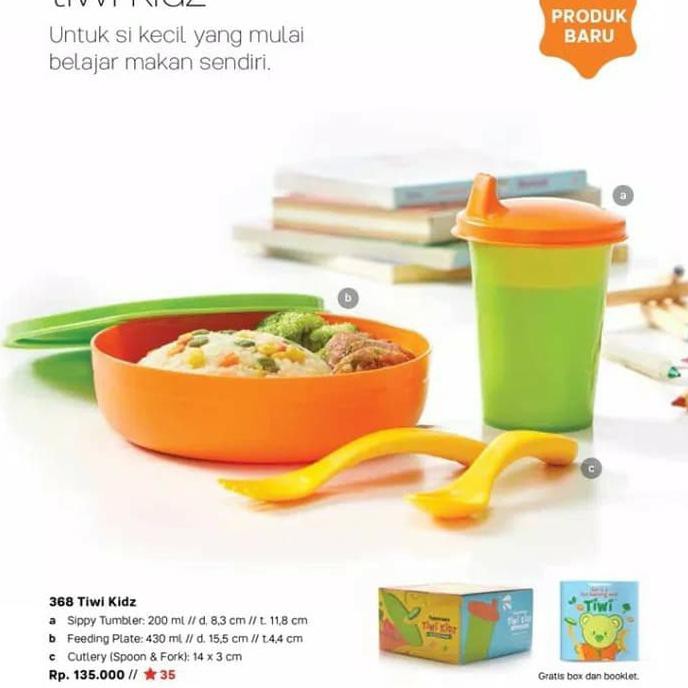 Dijual Tupperware Tiwi Kidz Kids Kado Alat Peralatan Makan Anak Balita u Limited