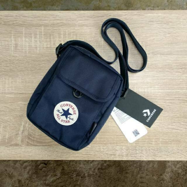 TAS CONVERSE CROSS BODY BAG ORIGINAL BLACK NAVY BLUE | Shopee Indonesia