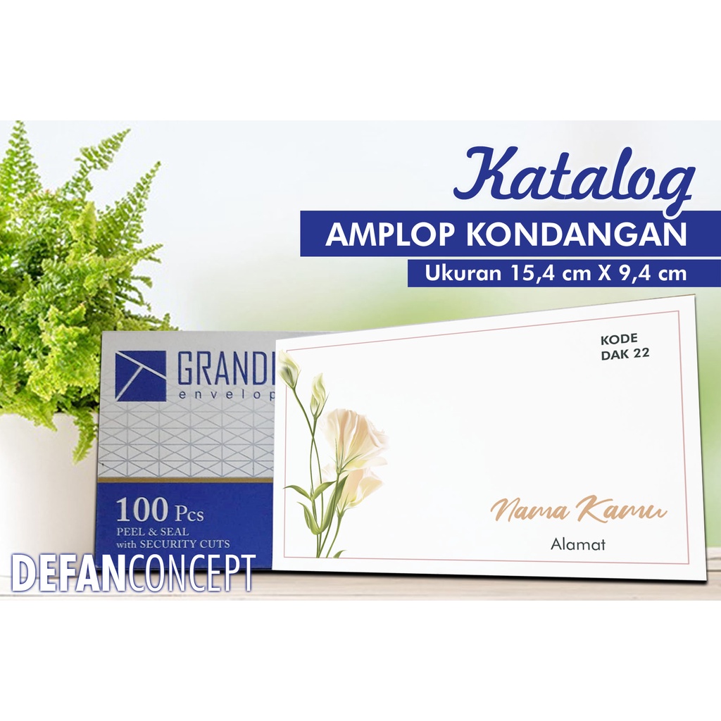 

AMPLOP UNDANGAN GRANDIA CUSTOM NAMA & ALAMAT, ELEGAN, CANTIK