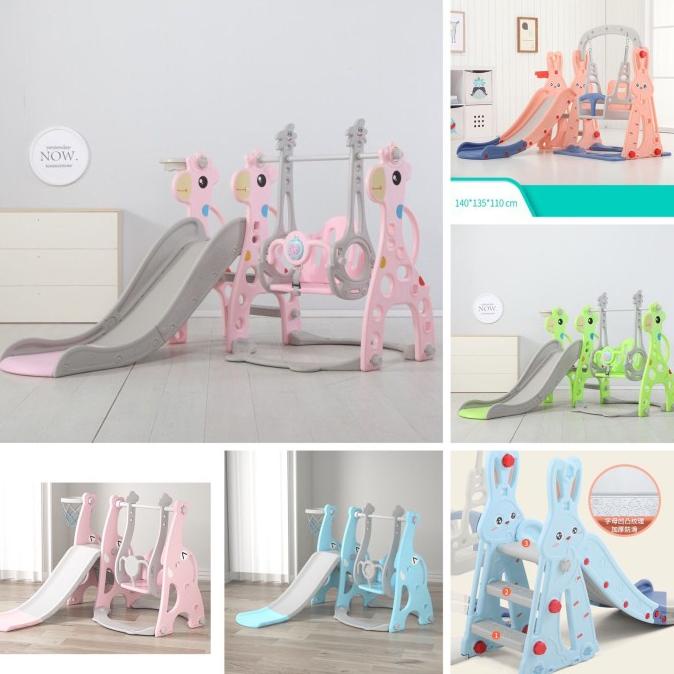 Perosotan Anak Ayunan Prosotan Indoor Playground Slide Ring Basket