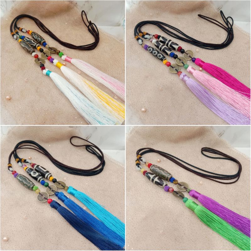 Kalung Tali Bandul Dzi Tibet