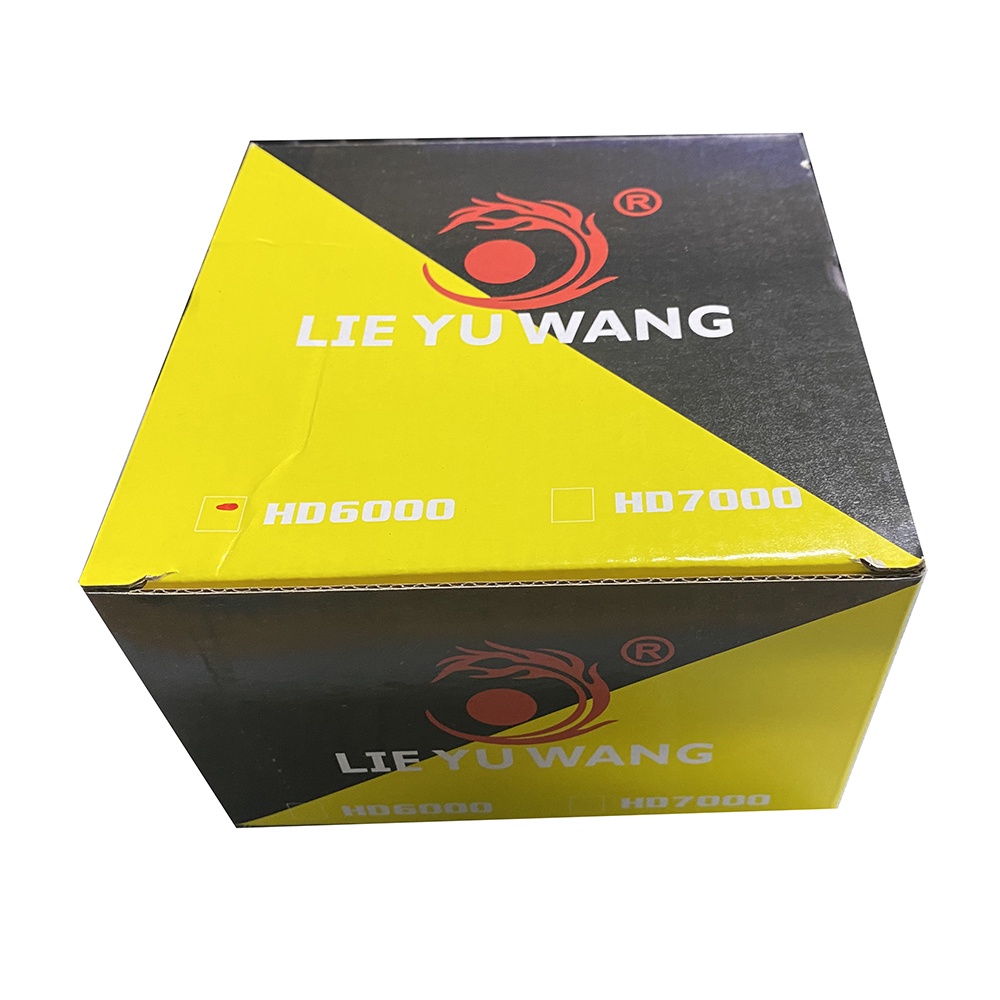 Reel LIEYUWANG Reel Pancing Spinning HD6000 12 Ball Bearing - Black/Yellow