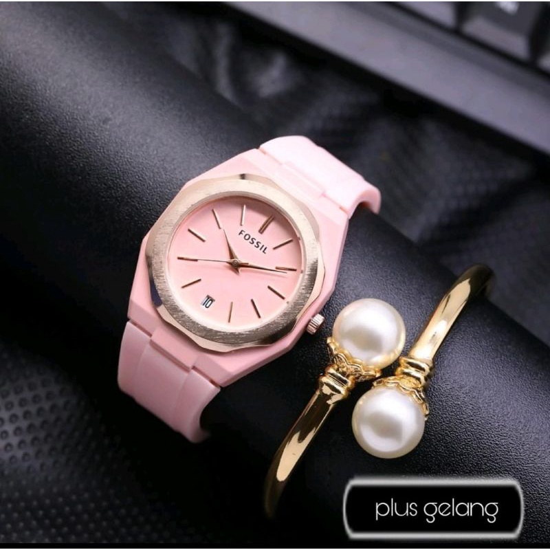 Jam Tangan Rubber Wanita Fashion Jam Tangan Wanita Terlaris Anti Air