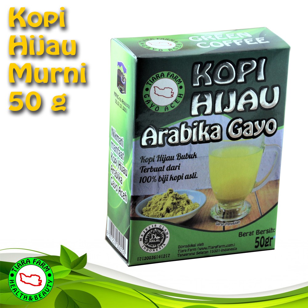 Tiara Farm - Kopi Hijau Arabika Gayo 50gr Gram - Kopi Hijau - Arabica Gayo