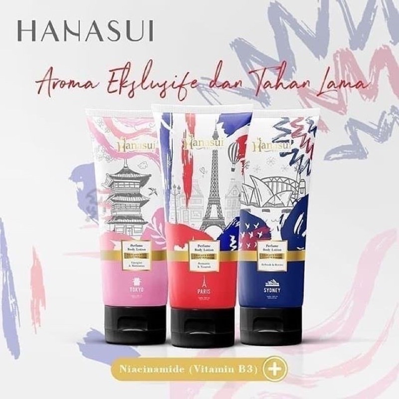 HANASUI BODY LOTION SERIES 180ml || TOKYO/SYDNEY/PARIS