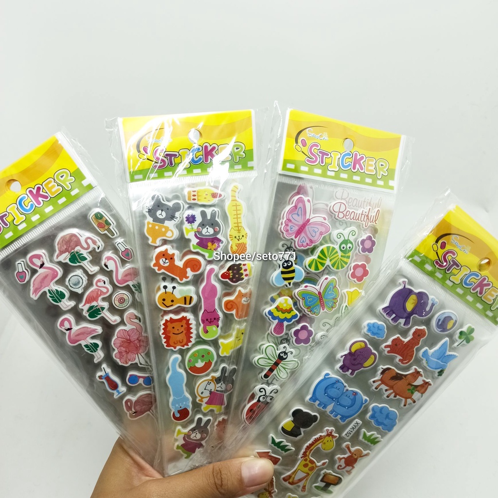 

Edukatoys Sticker Timbul Pt. 3 Stiker Tempelan Label Spongebob Ikan Hewan Tumbuhan Hiasan Aksesoris Acesoris