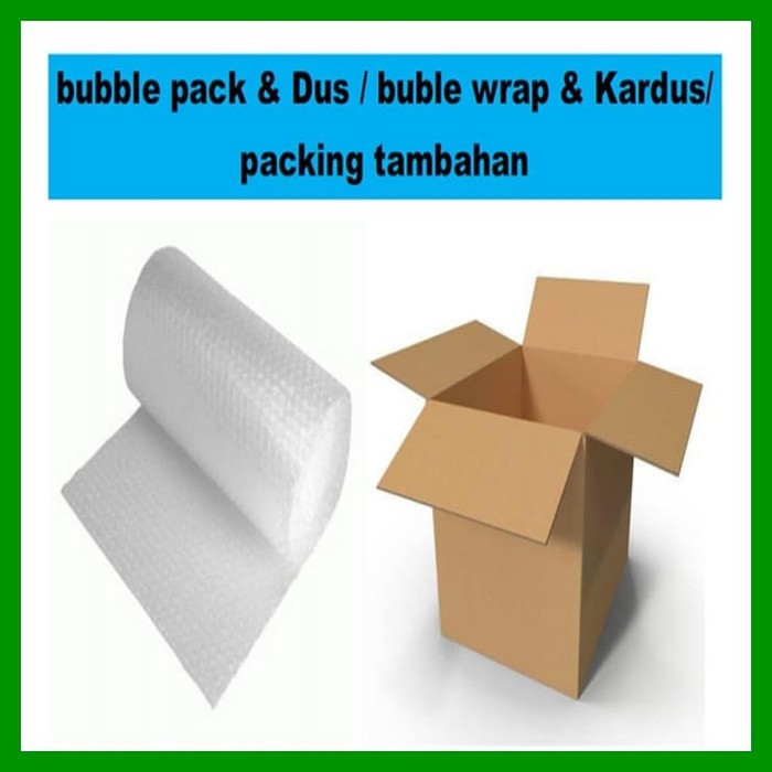 [WAJIB JIKA TIDAK MAU RUSAK OLEH KURIR] EXTRA TAMBAHAN BUBBLE WRAP + KARDUS + LAKBAN DOUBLE