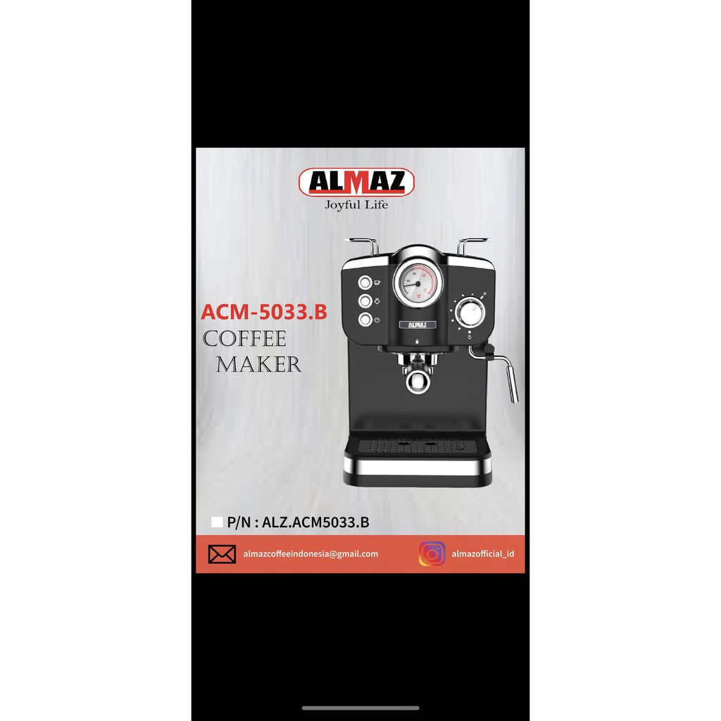 Mesin Kopi Espresso Acm5033.B Acm 5033 Coffee Maker Almaz