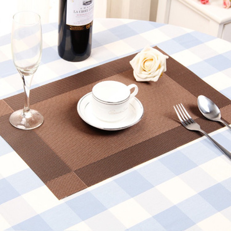 Tatakan piring alas makan table mat PVC anti slip dekorasi 