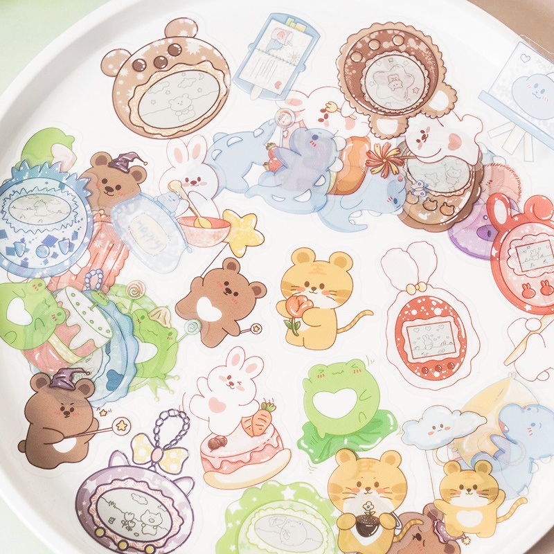 

PINKABULOUS My Tamagotchi Friends Flake Stickers Se