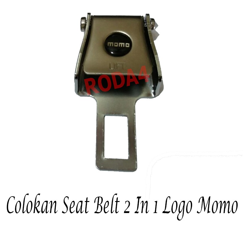 Colokan Seatbelt  Seat Belt Logo Momo 2 In 1