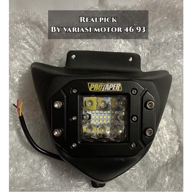 Variasi Motor 46/ Lampu Led Depan Crf 150 Klx 150 Wr155 Plug And Play Plastik Corak Carb /Toko