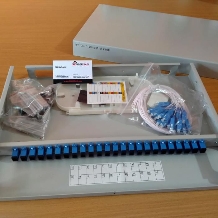 OTB 24 CORE KOMPLIT LENGKAP FIBER OPTIK
