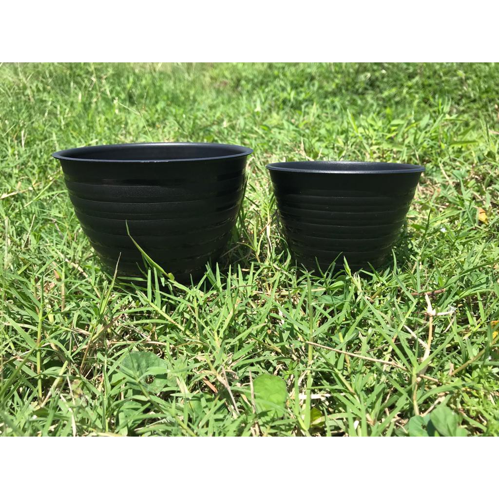 POT HITAM TAWON MDN 10 CM MOTIF TAWON - POT TAWON 10CM MDN VAS POT BUNGA TAWON BULAT  pot bunga hias