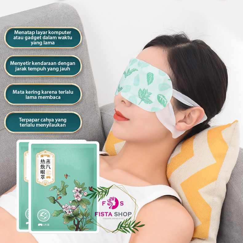 Steam Eye Mask Masker mata uap kompes mata lelah bebbo